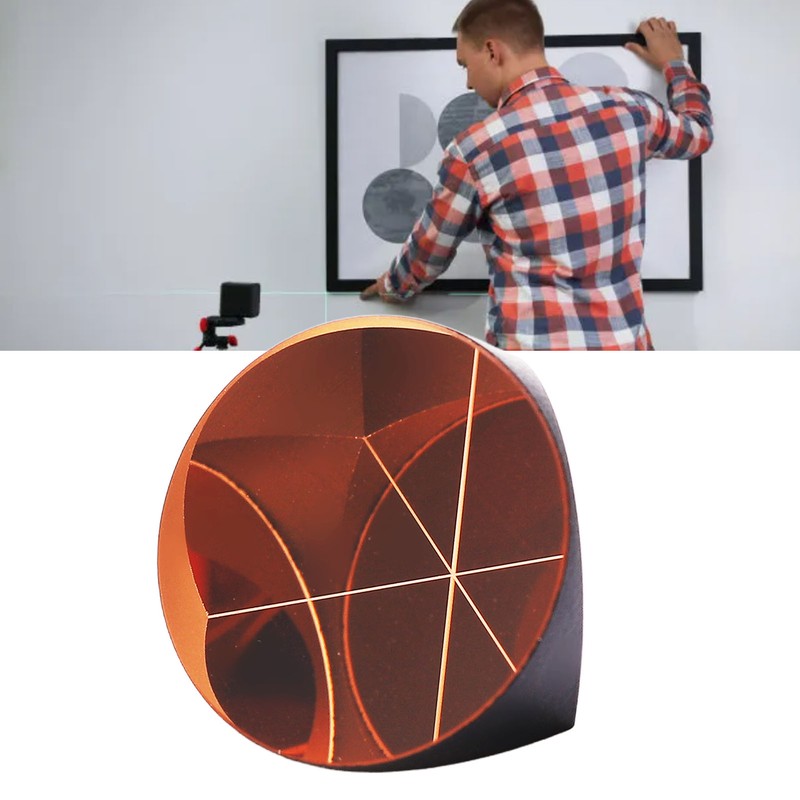 Corner Prism Cube Copper Coated Plated Trihedral Retroreflector Optical Glass