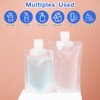 12 Pcs Travel Pouches for Toiletries Refillable Stand Up Pouches