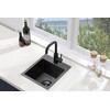 Comllen 15”x15” Black Drop In Bar Sink, Stainless Steel Small