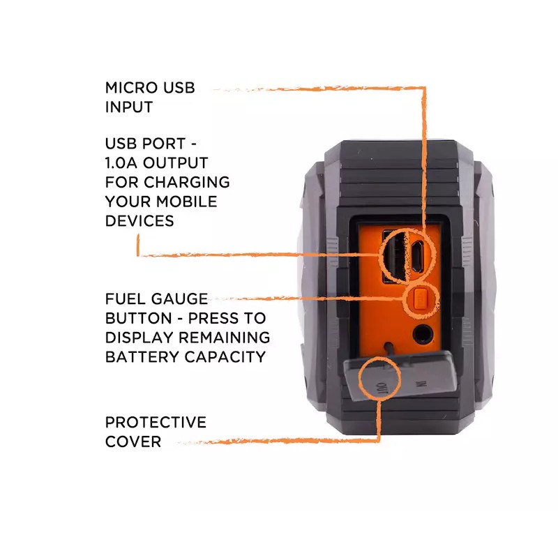 EcoSurvivor 8.85-in 5-Watt Bluetooth Compatibility Indoor/Outdoor Speaker