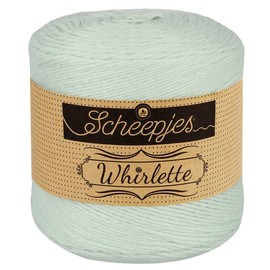 Scheepjes Whirlette Yarn 100g Mint 856 Cotton-Acrylic Blend for Knitting and Crochet