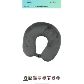 My Perfect Dreams, Super Soft, Grey Travel, Pillow Memory Foam Reduces Aches