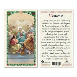 Prayer to The Holy Spirit Pentecost Laminated Prayer Cards - Pack of 25- English