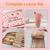 Birthday Party Tableware, Pink Supplies, Party Dinnerware Sets