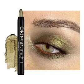 IATMOMOD Deep Green Shimmer Cream Eye Shadow Stick Makeup for Women, Green Shimmer Eyeliner Pencil Eyeshadow Brightener Stick for Eyes, Waterproof Eyeshadow Applicator Blendable sombras para ojos 79#