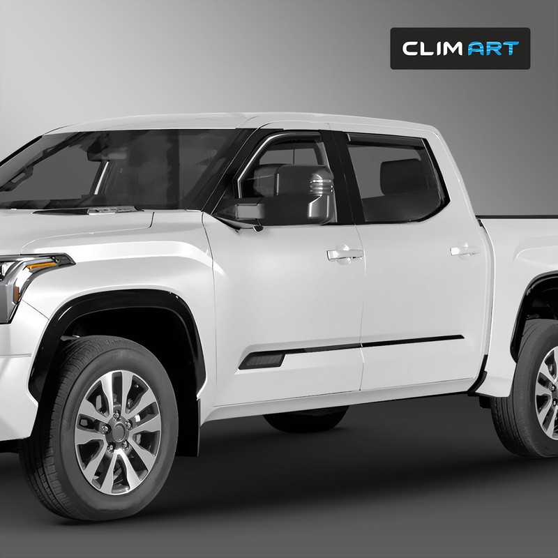 CLIM ART in-Channel Incredibly Durable Rain Guards Compatible with Toyota