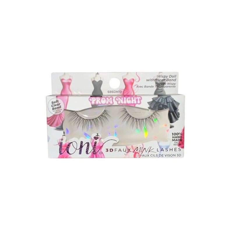 IONI 3D FAUX MINK LASHES (686DH10), Black