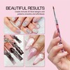 PANA 3D Kolinsky Nail Art Brush - Pink Glitter Handle,