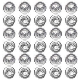 PATIKIL 30mm Self Locking Washers, 50pcs Perforated Insulation Pins Washers Plaster Flat Washer 1.8mm Thick Round Galvanized Iron Metal for Wall Ceiling