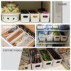 JinPhon Set of 5 Plastic Storage Boxes (10×28×9.5cm) - White