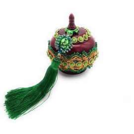 WORLDMARTSHOPPING WMS Orula - Wood Kofa de Orula or Mano de Orula Set (Dome Shape)