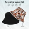 OPEUITNU Doodle Dogs Bucket Hat for Women Men Teens Double-Side-Wear