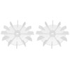 sourcing map 2 x 120 x 15 mm Round Shaft