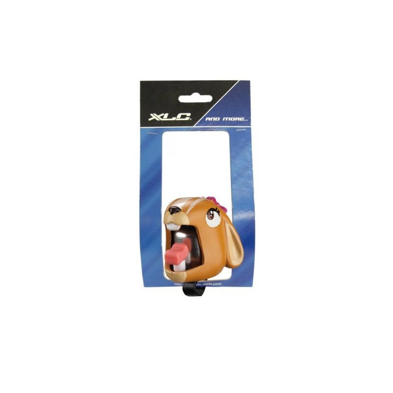 XLC Kinder Fahrradklingel Glocke Crazy Stuff Chipmunk, Mehrfarbig, 5.5 x