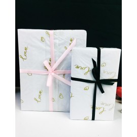 Bzumoot Gift Wrap Tissue Paper Tissue Paper for Gift Bags 50 Sheets Love Heart 20 * 28 Inches for Valentine's Day Birthday Mother's Day Father's Day Birthday Wedding Baby Shower (50PCS Love Heart)