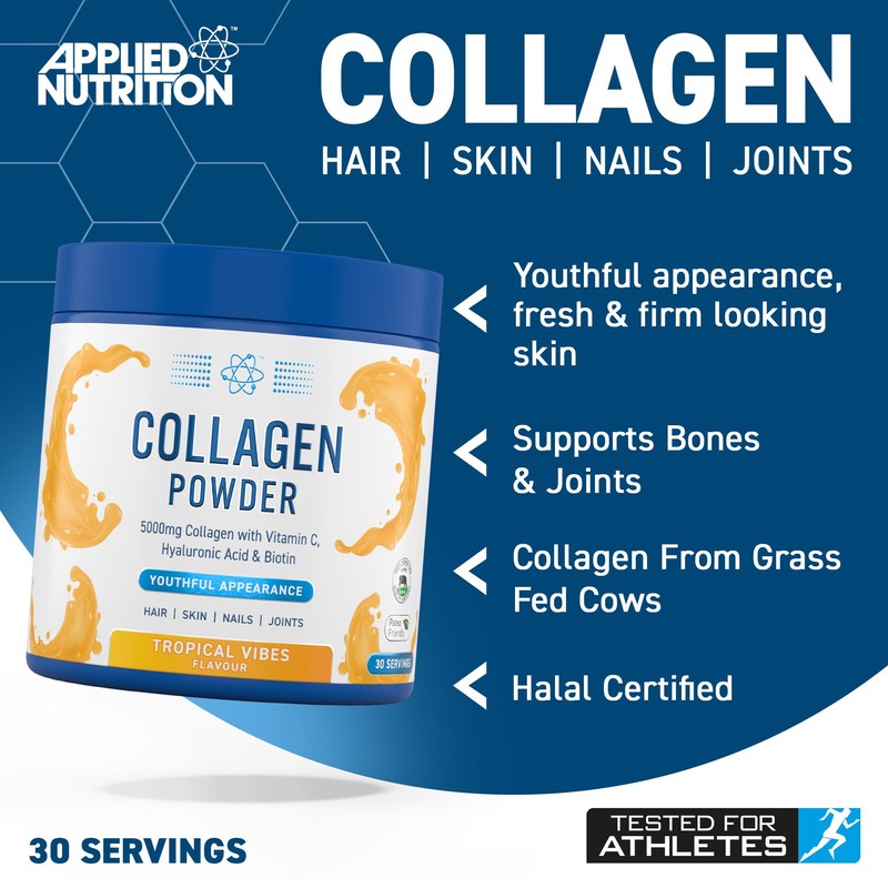 Applied Nutrition Collagen Powder - Tropical Vibes Flavour - 5000mg