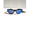 Foster Grant Sports Sunglasses with Blue Mirror Lenses, Black Frame,