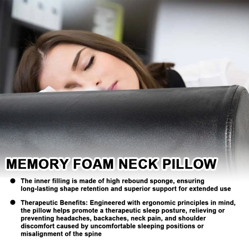 Cervical Neck Roll Pillow Memory Foam Pillow Cylinder Round Pillow