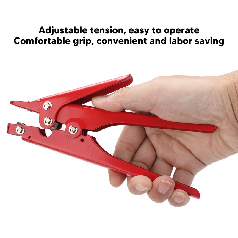 Portable Nylon Cable Tie Gun Adjustable Tension Plastic Zip Tie