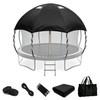 12FT Dome Trampoline Canopy Cover for Backyard Round Trampolines