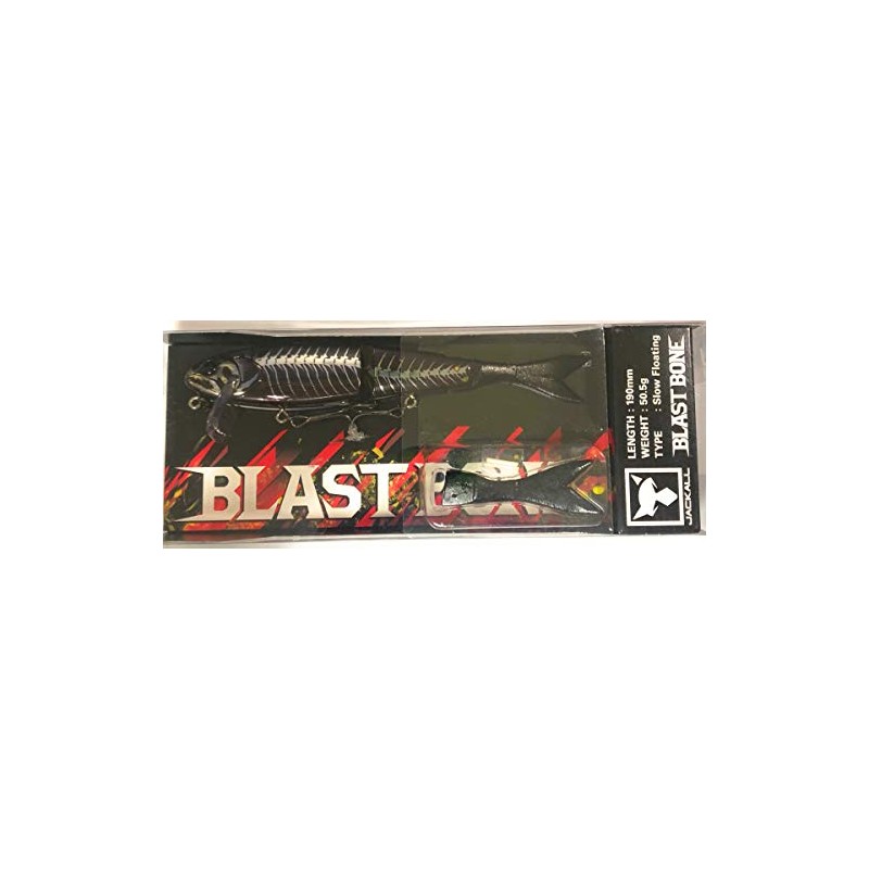 JACKALL Blastbone SF Black/Chrome Bone 7.5 inches (190 mm) /