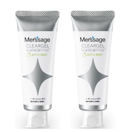 Matsukaze Mersage Clear Gel, 2.1 oz (60 g), 1,450 ppm, Apple Mint x 2 Pieces
