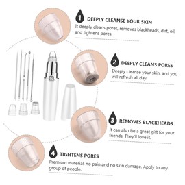 Baluue Pore Cleansing Instrument for Blackhead Removal Deep Cleaning Facial Device with Ergonomic Design for Home and Travel Use Removes Oil and Tightens Pores