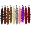 Eerya Long Curly Braiding Hair 18 Inch 4 Packs Deep