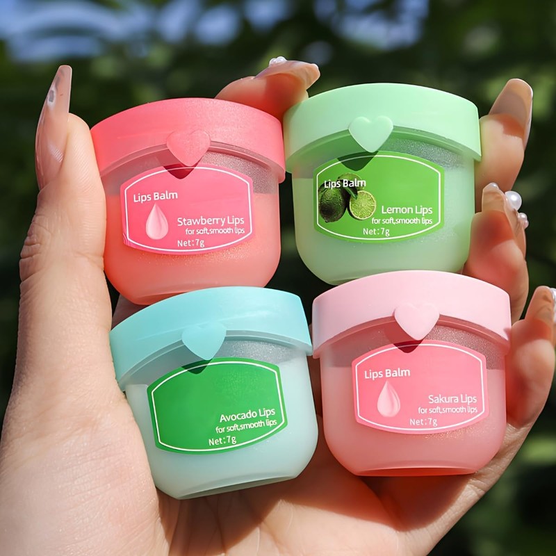 Kit Balsamos Hidratantes de Labios Resecos Tarrito Lip Balm Mascarilla