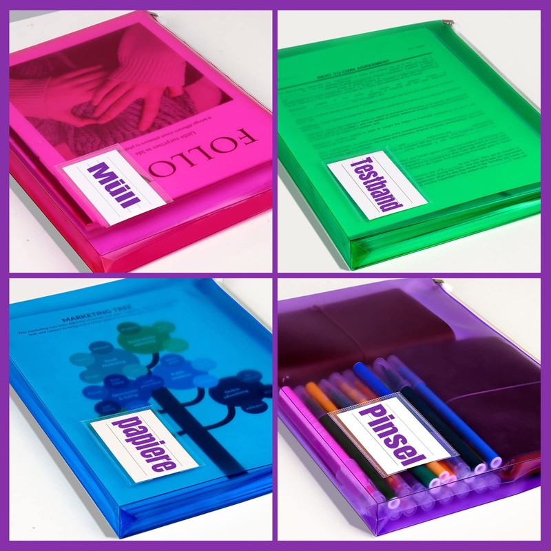 LEOBRO Document Folder DIN A4 & A5, Pack of 10,