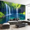FENDROM Nature Waterfall Tapestry, Majestic Waterfall Landscape Through a Window
