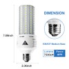 ZP 2 Pack Led Light Bulb 500W Equivalent 7500 Lumen