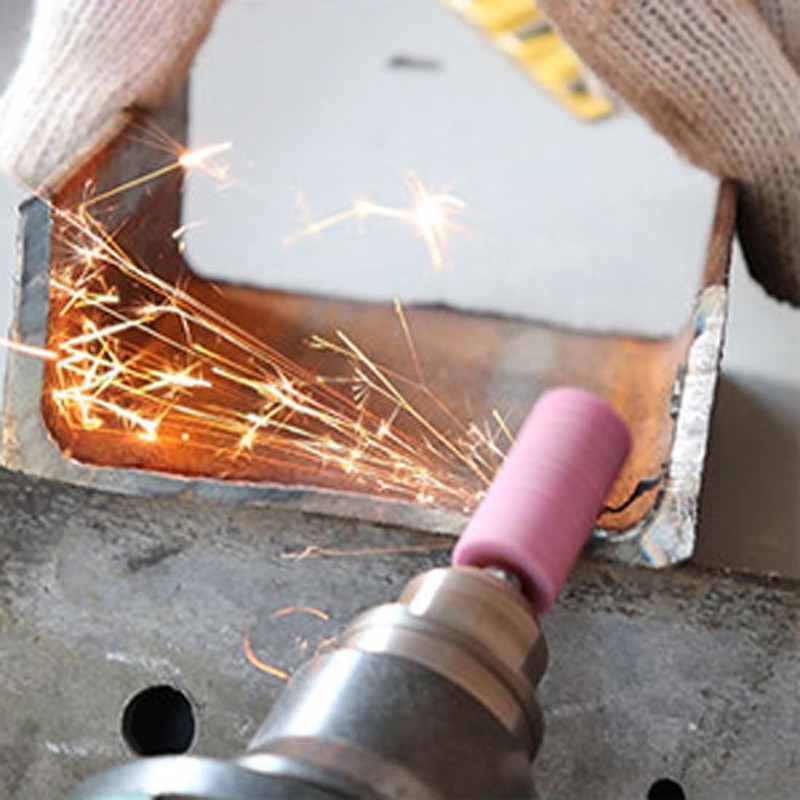 NACX 4mm Cylinder Shape Abrasive Mounted Stone Grinding Wheel Head,