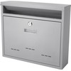 BARSKA CB13252 Locking Wall Mount Mailbox, Grey, Medium, 3.6" x
