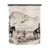 WELLDAY Coffee Canister Western Cowboy Theme Airtight Stainless Steel Coffee