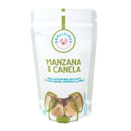Galletas Artesanales para Perro 100 g Manzana & Canela 100% Naturales Snack Saludable sin Conservadores Premio Nutritivo y Aromático para Consentir a 