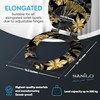 SANILO Wooden Toilet Seat with Soft Close [ELONGATED] - Decorative,