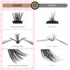 LASHVIEW Lash-Extension-Clusters 280pcs D Curl Lash Clusters Natural Look Cluster
