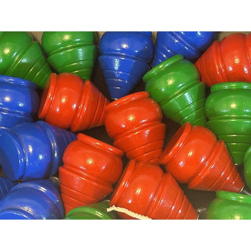 12 Trompos de Madera