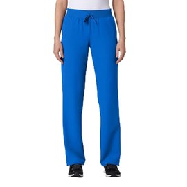 Jaanuu Xenos Women's 5-Pocket Classic Mid-Rise Scrub Pant - Royal Blue 1X