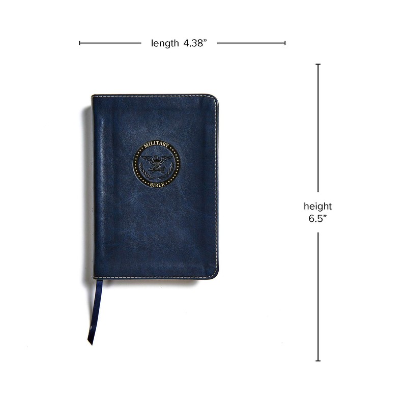 CSB Military Bible, Navy Blue LeatherTouch