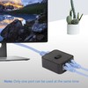CERRXIAN Network Switch 2 Ports,RJ45 Network Key-Press Switch Splitter Selector