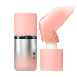 YiGuMy Blush Liquid Makeup Cream Stick, Blendable Cheek Weightless Watercolor Sheer Finish, Soft Peach Face Tint for Mature Skin, Easy Application Beauty Essential (V2 Cream Apricot)