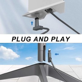 AConnect Starlink Cable Replacement for Starlink Rectangular Satellite V2, 33FT Grey, 1200 Mbps Waterproof