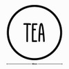 Tea Coffee Sugar Circle Modern Design Kitchen Jar Canister Labels