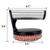 Skyflame Cast Iron Scrubber with Handle, Stainless Steel Chainmail Scrub,