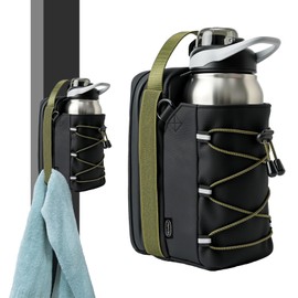 SNAPVIBE Magnetic Gym Bag - 12LB Ultra-Strong Force, Large 50oz Bottle Holder & Towel Loop, Waterproof Scratch-Resistant for Gym Fitness