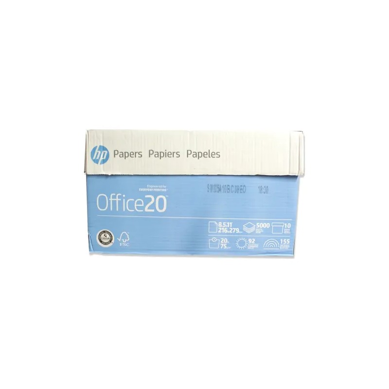Hp Office20 Papel Bond Carta 75g - 5000 Hojas