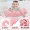 LAT Nursing Pillow for Breastfeeding with Removable Minky Cover,Ergonomic Breast