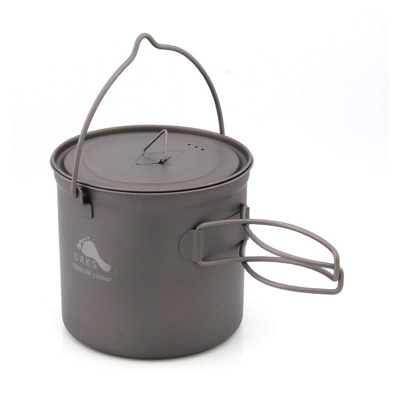 TOAKS POT-1100-BH Titan Outdoor Camping Hängender Topf mit Haltegriff